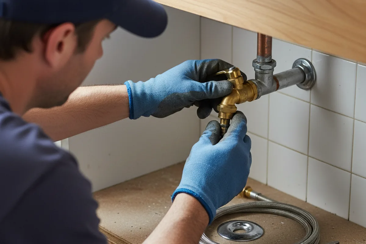 Shutoff valve and fitting work during Faucet and Fixture Repair in Wainwright